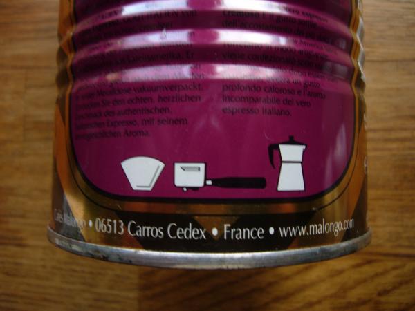 Malongo - Goût Italien moulu canete 250g - ikonky